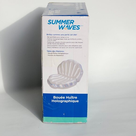 Clamshell Ride-On Lake Inflatable Float/Lounger BNIP FUNSICLE Iridescent - Picture 6 of 7